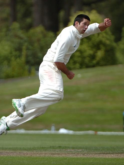 Newly promoted Black Cap Will Somerville in action for Otago during a tour game against England...