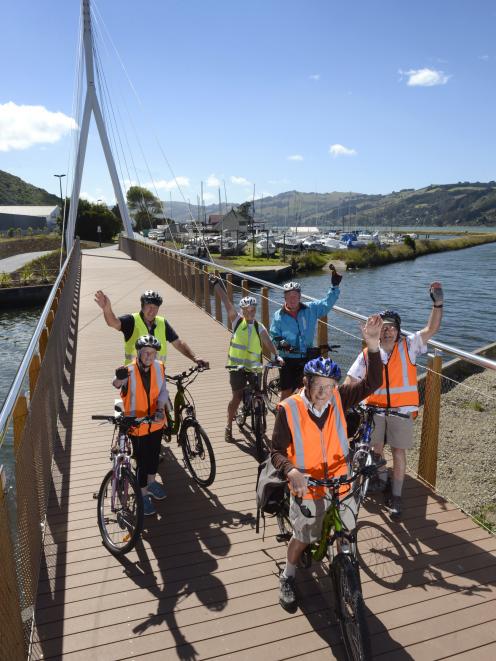 Dunedin 60+ Group members (clockwise from front:) John Jensen, Betty Finnie, Bill Howell, Pauline...