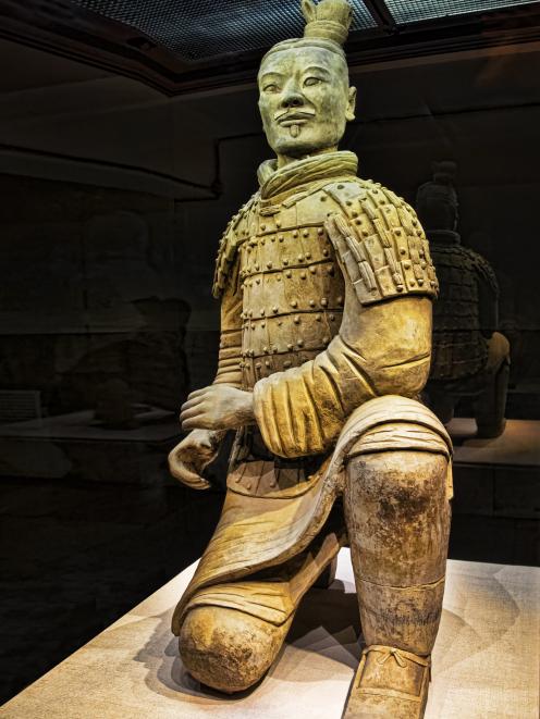 Kneeling archer from the Qin dynasty (221-206BC) on loan from Emperor Qin Shihuang’s Mausoleum Site Museum. Photo: Getty Images