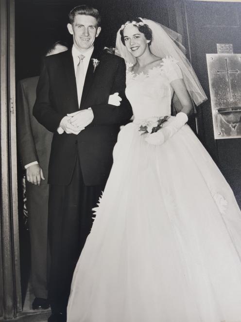 Mr and Mrs Cooper on their wedding day.