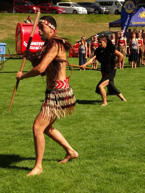 Waiariki Parata-Taiapa (left), of Dunedin, and Jeraldine Gray, of Arrowtown, issue the challenge...