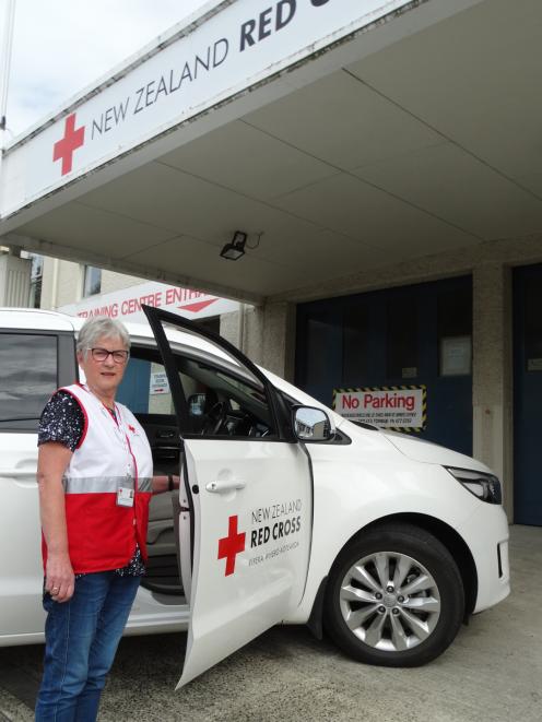 Red Cross Community Transport Service driver Sandra Stevenson prepares to head out on the road in Dunedin recently. Photo: Brenda Harwood