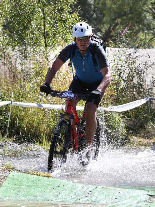 Dunedin cyclist Brent Gardyne competes in the Motatapu event last year. PHOTO: FINISHERPIX.COM