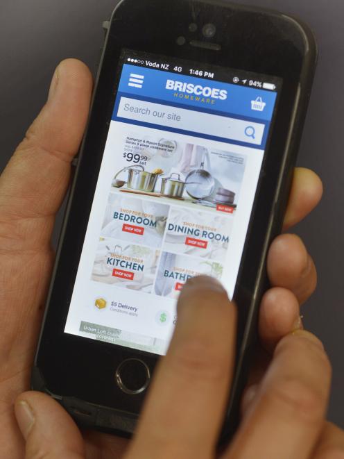 Briscoes online sales rose 27% during the year and should receive a further boost when its revamped online platform is launched later in the year. Photo: Gerard O'Brien