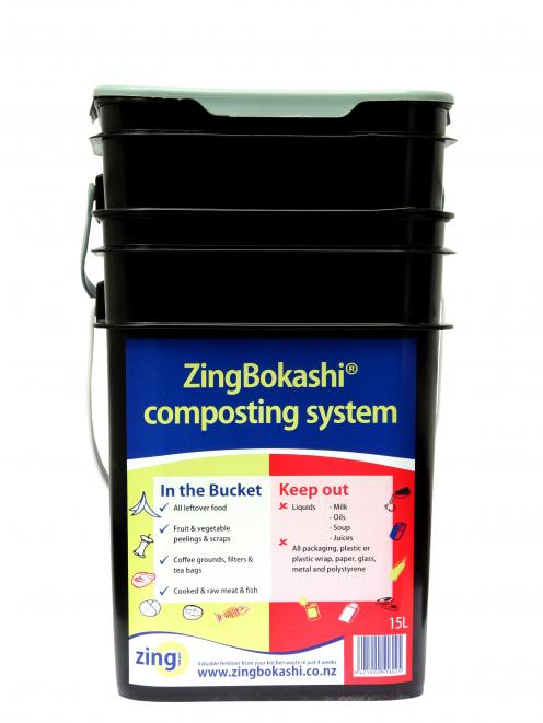 A Bokashi bucket composting system. Photo: Supplied