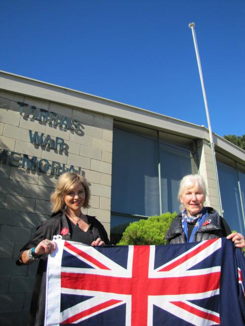 Cromwell Community Board member and Tarras resident Annabel Blaikie (left) and Tarras resident...