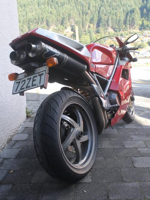 The Ducati motorcycle which still has not been recovered after a Queenstown burglary. Photo:...