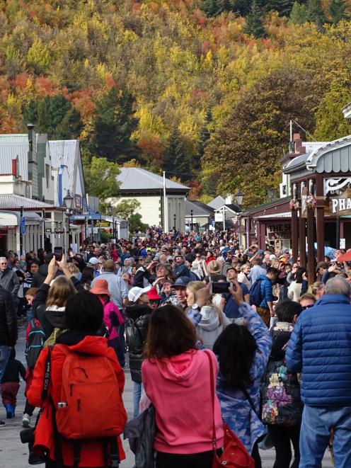 Many commented the crowds at this year's Arrowtown Autumn Festival were the largest yet.