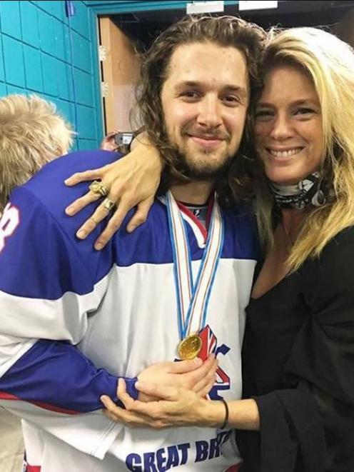 Liam Stewart and his mother Rachel Hunter. Photo: Supplied