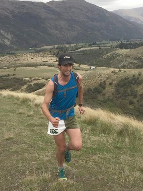 Bannockburn mountain runner Richard Ford runs through the Gibbston valley. PHOTO: SUPPLIED