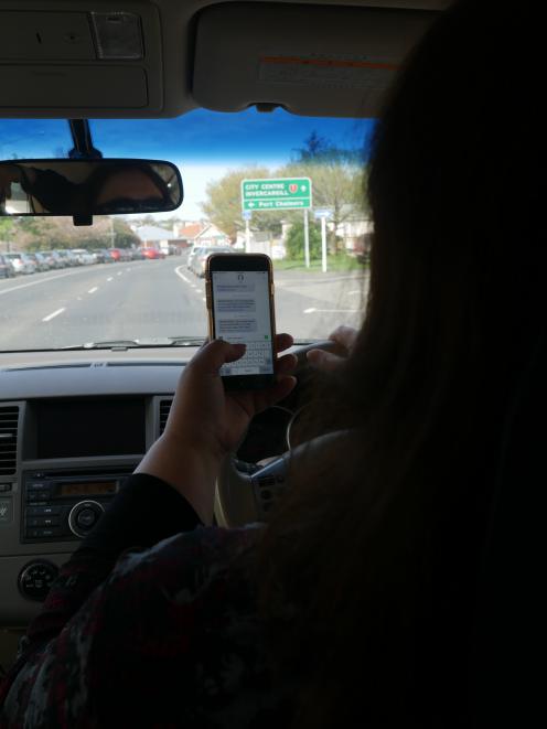 A total of 661 people were fined for using their phones while  driving in Otago last  year. PHOTO...