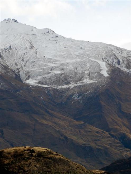 Ski runs at Treble Cone are starting to take shape, with freezing temperatures allowing snow to...