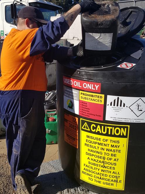 ChemWaste will be present overseeing disposal of chemicals.