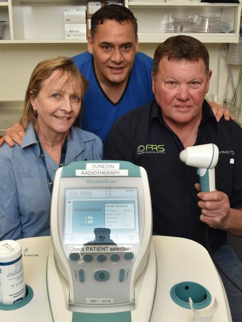 OceanaGold Macraes health, safety and training manager Bernie Murphy (left), Dunedin Hospital...