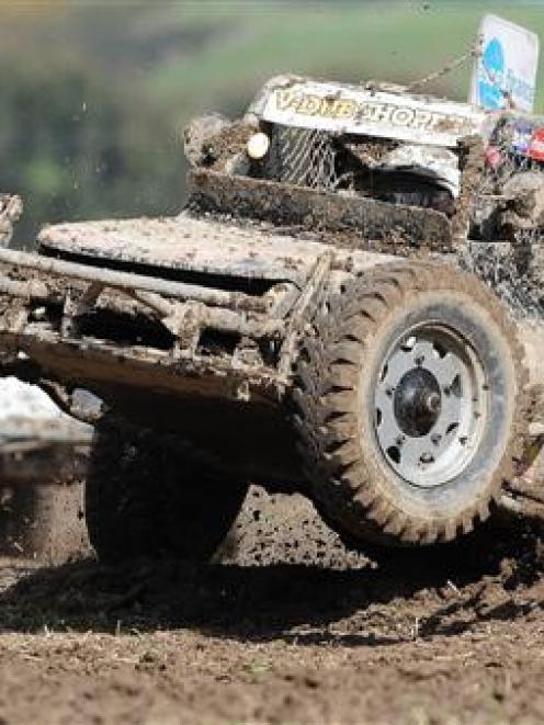 Scott Campbell competes in the Southern Dirtfest near Milton on Saturday. photo by Craig Baxter.