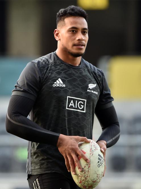 Shannon Fizell during the 2018 All Black rugby captains run at the Forsyth Barr Stadium in June. Photo: Peter McIntosh