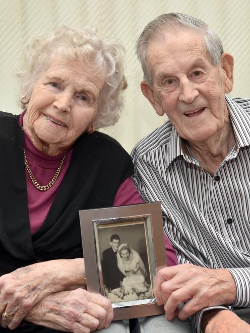 Shirley and Jack Unsworth celebrate their 70th wedding anniversary at their Mosgiel home...