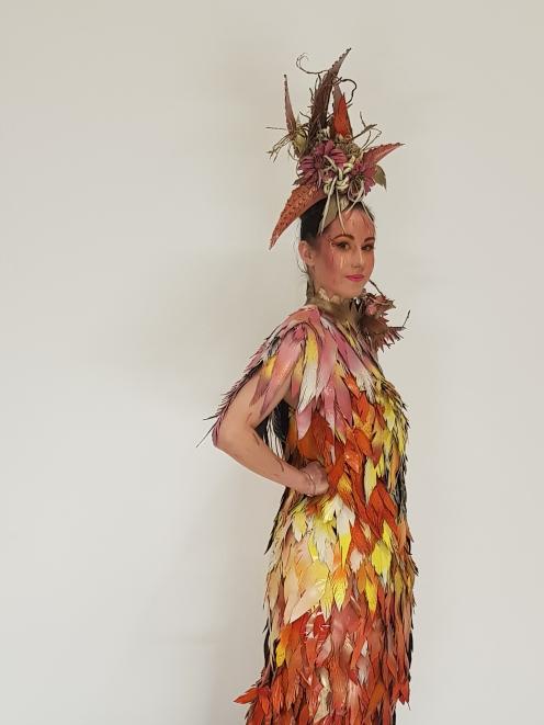  Imagination gone wild Amy Roberts' ensemble, The Phoenix, was recognised at the Canterbury 2019 Wearable Arts Awards. PHOTO: SUPPLIED