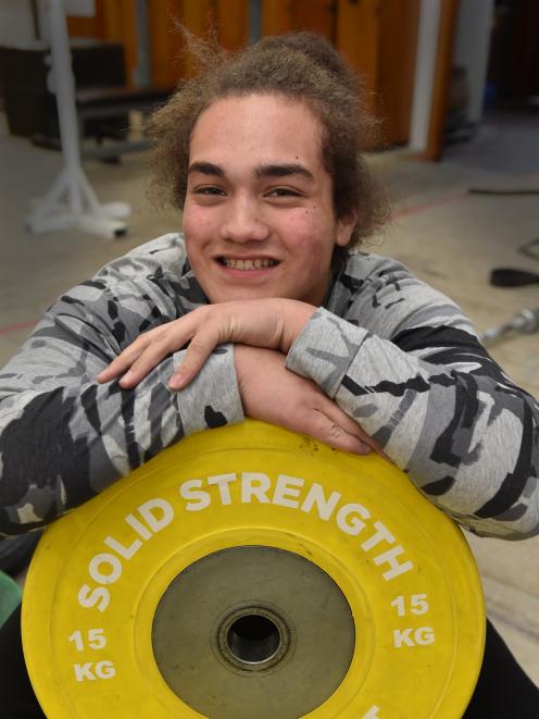 Patrick Sefo-Cloughley is making great progress in weightlifting. Photo: Gregor Richardson