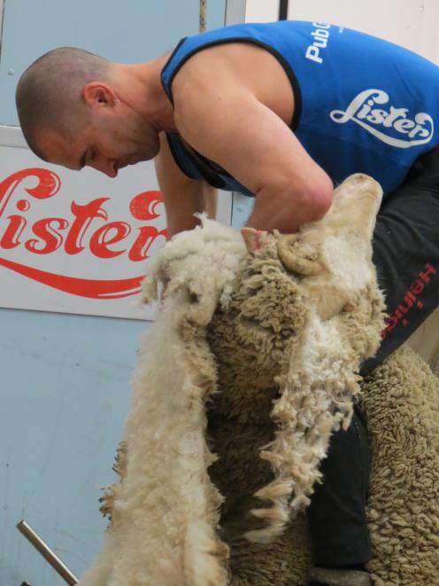 Invercargill shearer Nathan Stratford not only placed third in the New Zealand Open Merino Shearing Championship competition in Alexandra last weekend, he also received the Murray McSkimming Memorial trophy. The trophy is awarded to someone who is conside