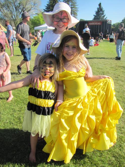 Alexandra sisters (from left) Charlotte (3), Lily (9) and Sophie (6) are dressed to impress at...
