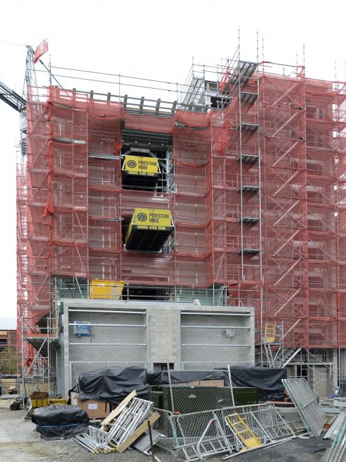 The university's new animal research building will come together over the holidays, view from...