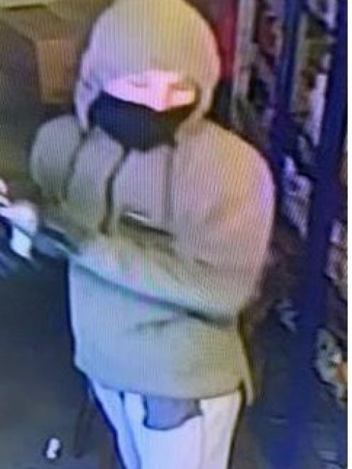 This person is being sought after the Salford St Dairy in Invercargill was robbed last week. Photo: Supplied