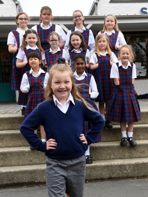 Modelling the shorts she is now allowed to wear is St Francis Xavier School pupil Kayleigh Dryden. Photo: Stephen Jaquiery