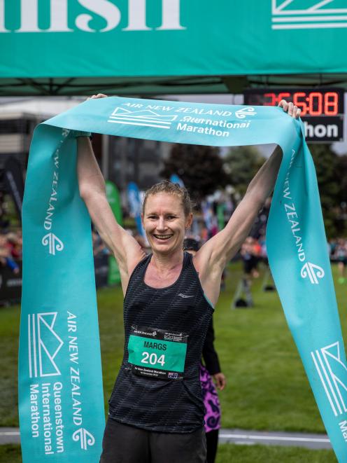 Women’s winner Margie Campbell. 
