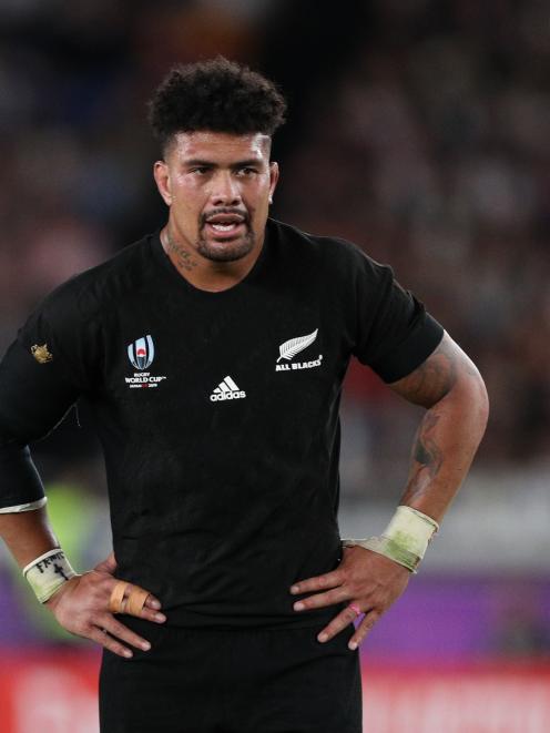 All Black loose forward Ardie Savea at the World Cup. 