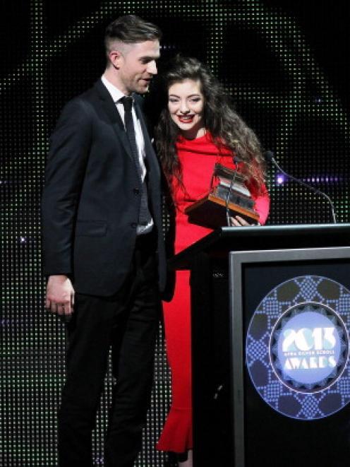 Lorde and Joel Little at a previous awards night. Photo: Fiona Goodall/Getty Images