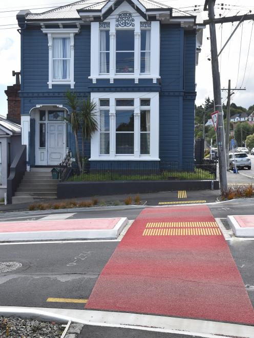 The pedestrian crossing.