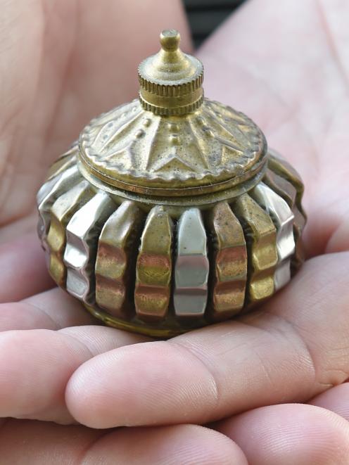 An urn containing some of Todd Campbell’s ashes, owned by his sister Mira and identical to the...