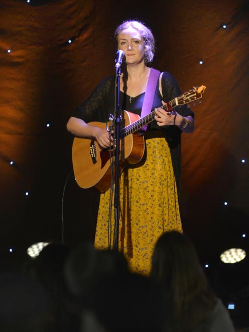 Dunedin singer Lana Rose entertains the crowd.