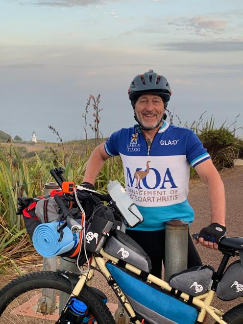 Dunedin researcher Prof Haxby Abbott prepares to leave Cape Reinga yesterday. PHOTO: SUPPLIED
