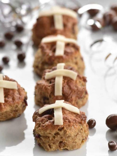 Quicker to make than your average bun, try these hot cross scones. PHOTO PETER MCINTOSH