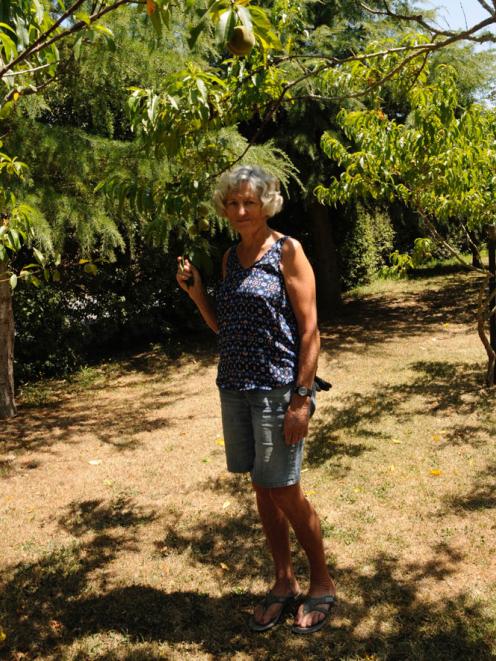 Happy place: Helen Roberts in her Woodend garden. PHOTO: SHELLEY TOPP