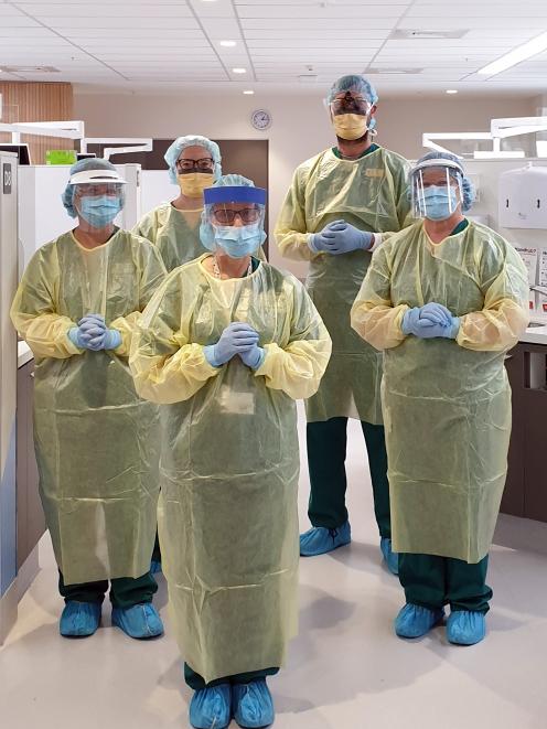 (from left) Dental assistant Nicola Ward, general dental practitioner and professional practice...