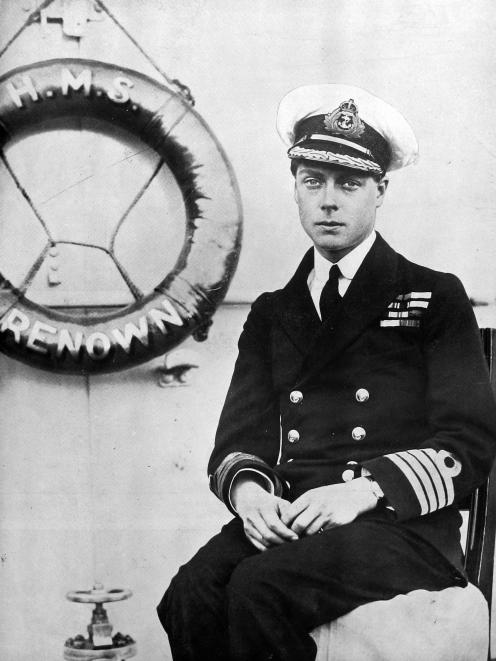 Edward, Prince of Wales on board HMS Renown for his tour of New Zealand. — 
...