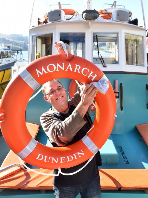 Anchors aweigh ... Monarch skipper Nigel Young will be cruising again this weekend. PHOTO: PETER...