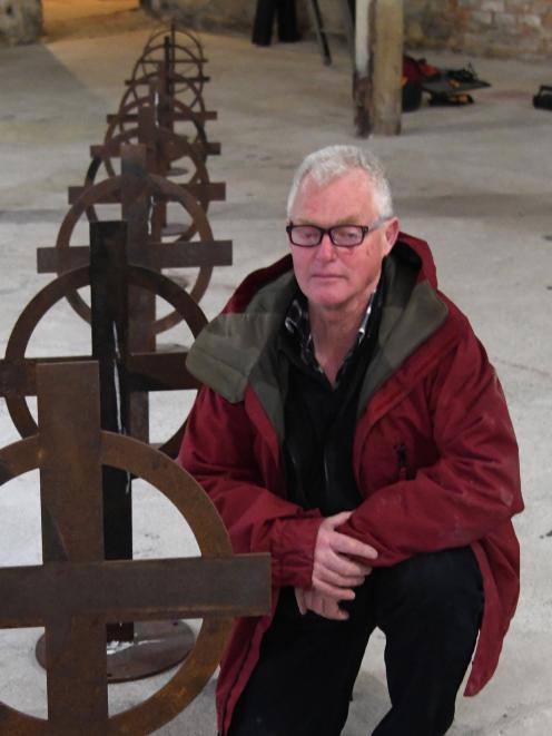 Sculptor Stuart Griffiths, pictured with the Armistice Day Stephen Mulqueen sculpture exhibition...