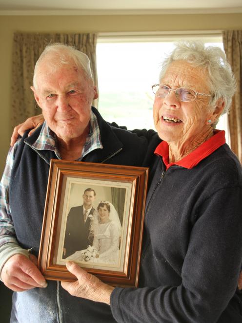 Lasting love . . . Stirling couple Audrey and Bevan Hunter celebrate their 60th wedding...