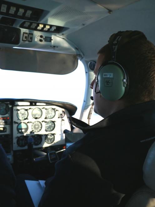 Sven Thelning in the cockpit during his time with Mainland Air in 2014. PHOTO: REBECCA RYAN