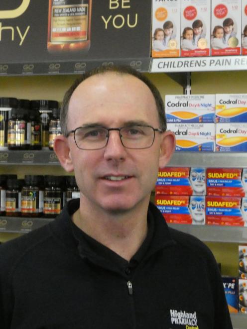 Pharmacist Alistair Forbes, of Highland Pharmacy, says reward from any investment in the Teviot...