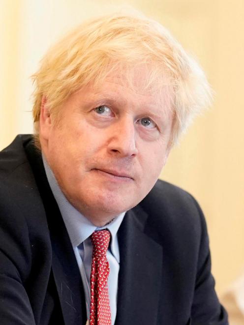 Boris Johnson chaired a meeting on the coronavirus outbreak on Monday. Photo: 10 Downing Street...