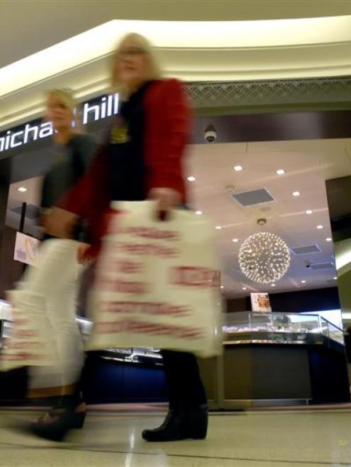 Christmas spending was expected to help the listed retail sector. Photo by Gregor Richardson.