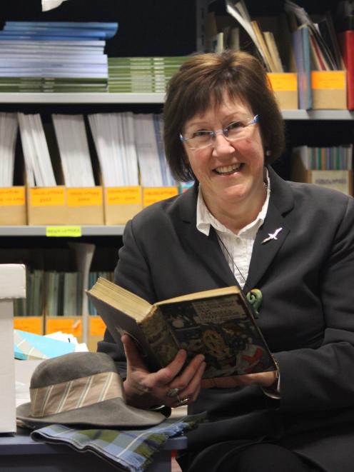 Retired St Hilda’s Collegiate deputy principal Geraldine Corkery archives some of the school’s...