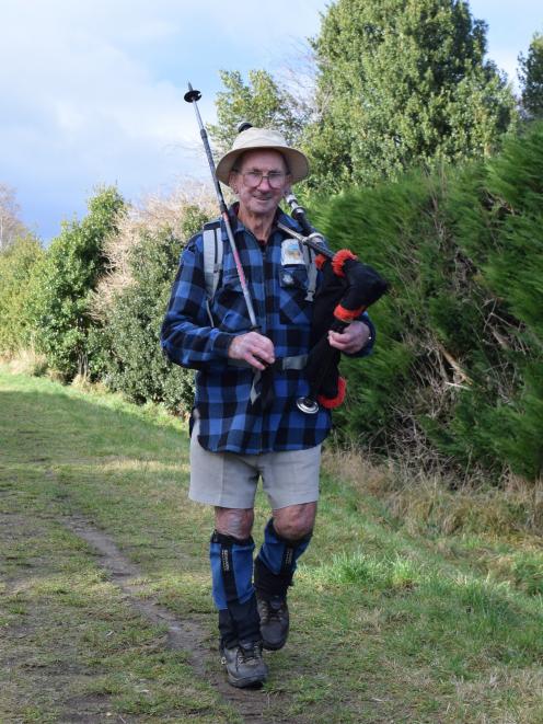 Doug Moir, of Mosgiel, enjoys dancing, piping and tramping. PHOTO: SHAWN MCAVINUE