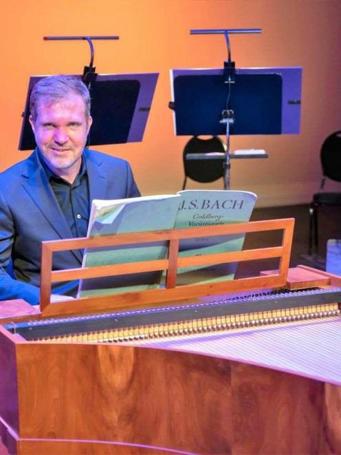 Stephen De Pledge rehearses during his tour with the New Zealand Symphony Orchestra earlier this...