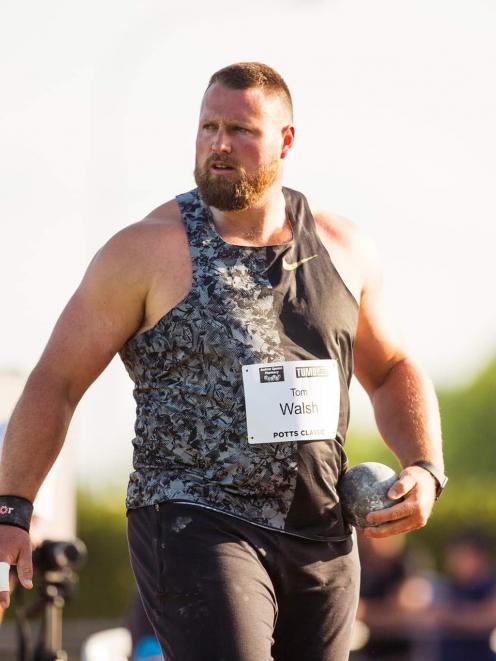 Shot putter Tom Walsh competes at the Potts Classic in Hastings earlier this year. PHOTO: SUPPLIED
